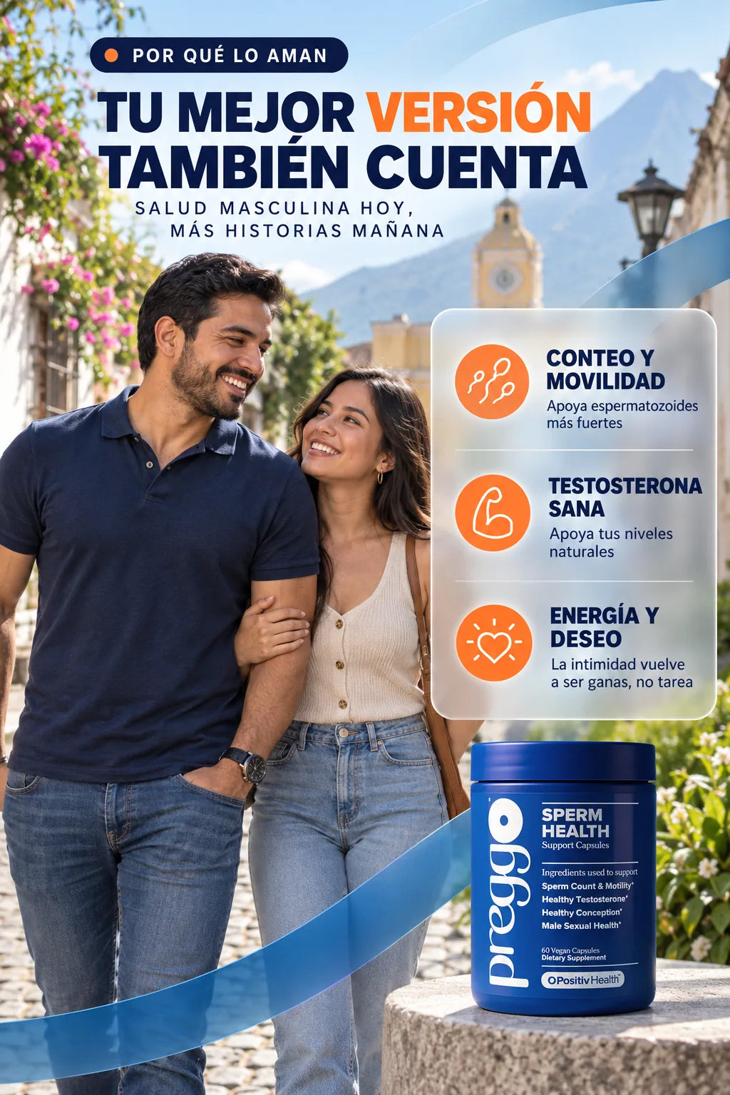 Preggo™ — Vitaminas de Fertilidad para Él