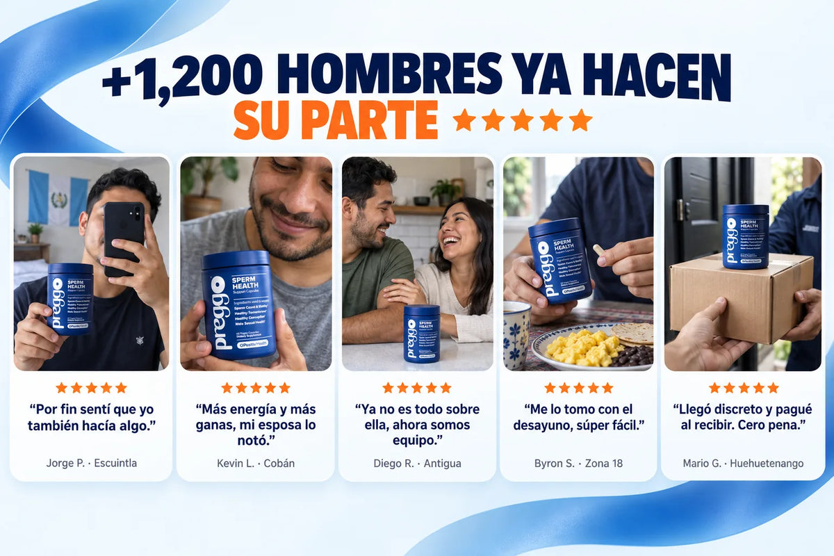 Preggo™ — Vitaminas de Fertilidad para Él