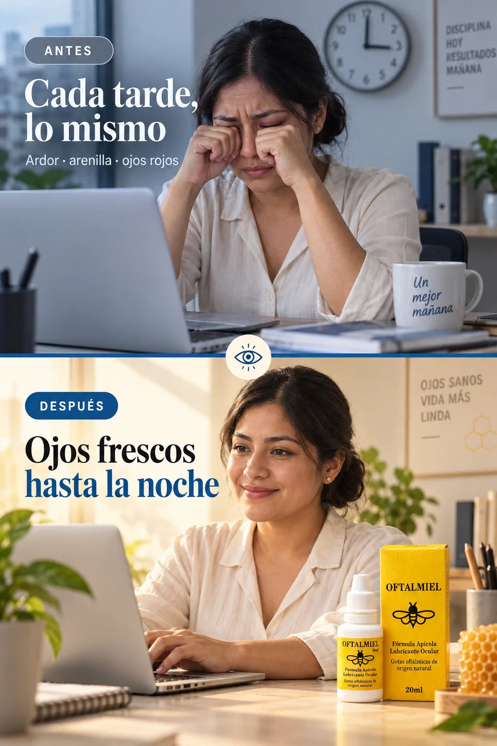 Oftalmiel™ — Adiós Ojos Secos de Pantalla