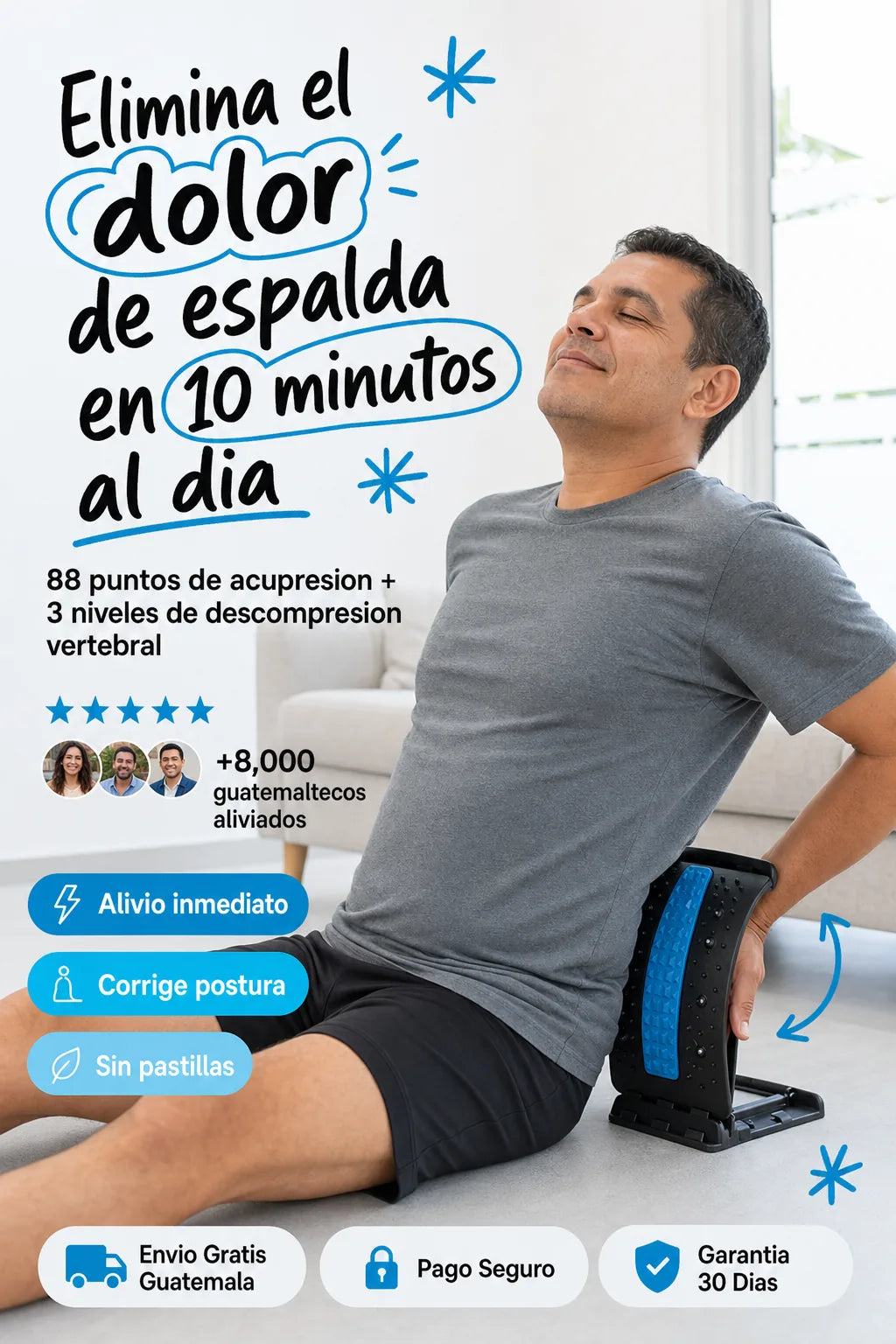 Magic Back Support — Estira, Alinea y Alivia tu Espalda en 10 Minutos al Día