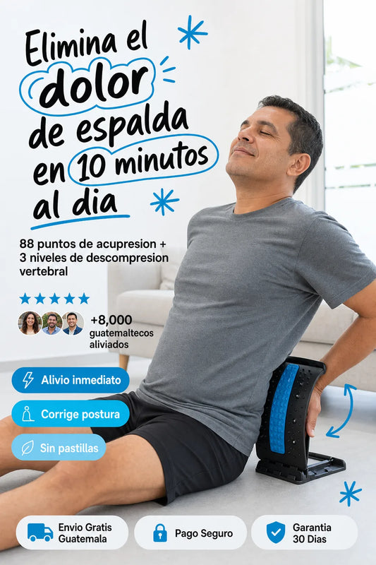 Magic Back Support — Estira, Alinea y Alivia tu Espalda en 10 Minutos al Día