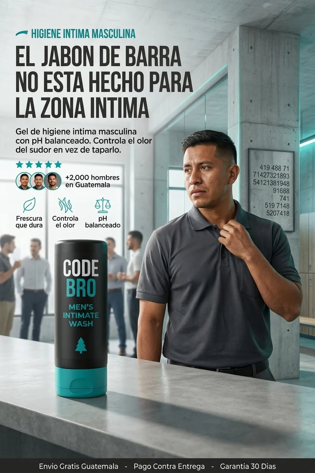 CODE BRO™ — Gel de Higiene Íntima Masculina