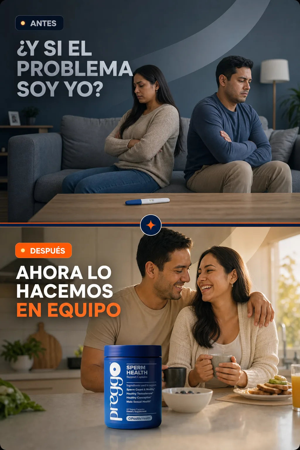 Preggo™ — Vitaminas de Fertilidad para Él