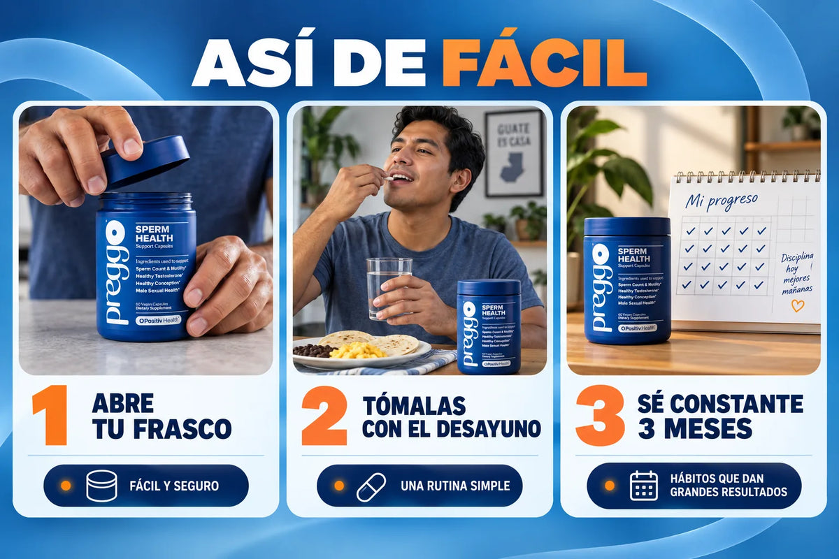 Preggo™ — Vitaminas de Fertilidad para Él