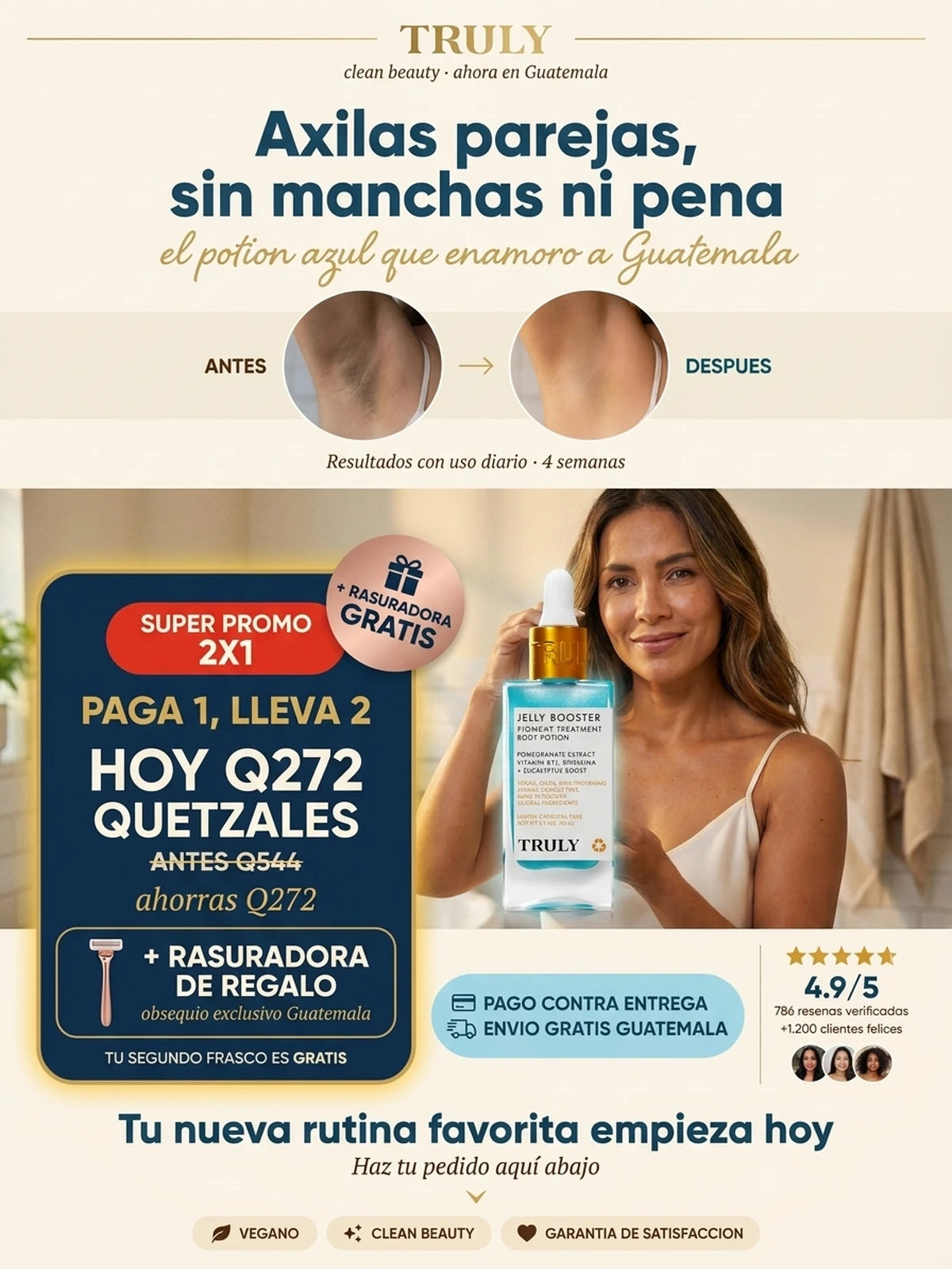 Jelly Booster TRULY – Adiós Manchas en Axilas e Ingles
