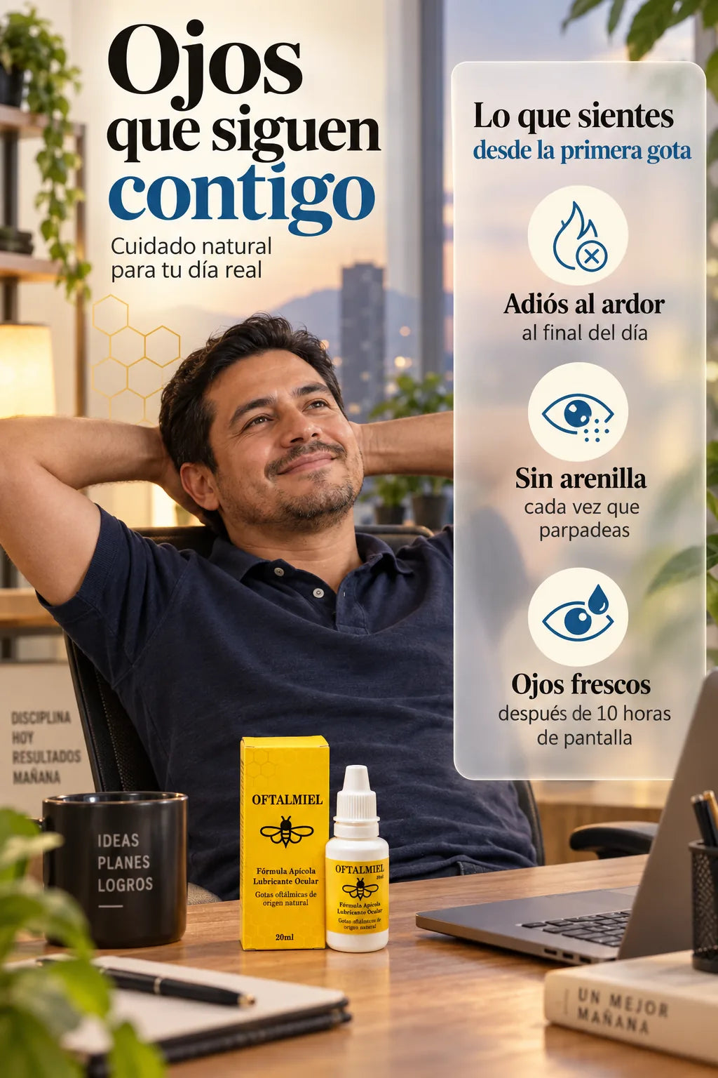 Oftalmiel™ — Adiós Ojos Secos de Pantalla